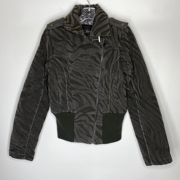Daytrip Jackets & Blazers - Buckle Daytrip Black Zebra Moto Jacket NWT Small